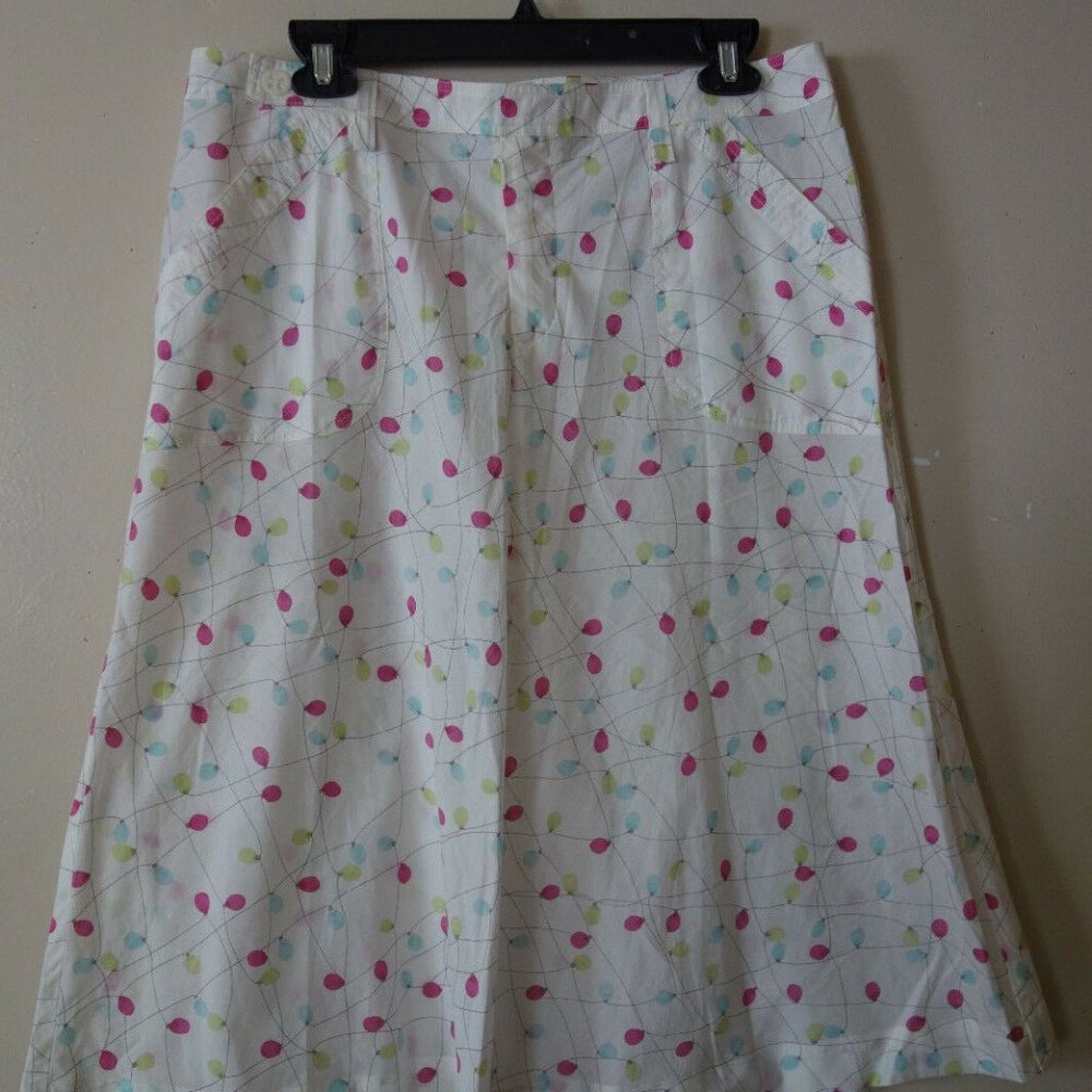 Mon Petit Oiseau Cotton Multi-color A-Line Skirt
